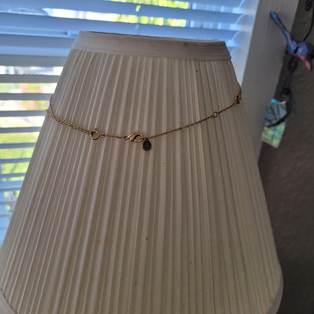 Stella & Dot Triple Turquoise & Gold Reversible Necklace - Picture 7 of 8